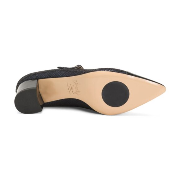 AMALFI Made In Italy Leather Pluto Cap Toe Heels - Picture 3 of 3